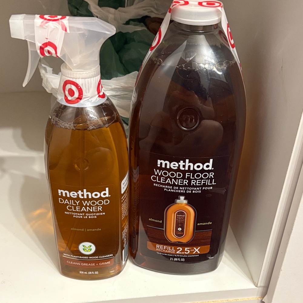 Method Wood Floor Cleaner Refill and Daily Wood Cleaner Set